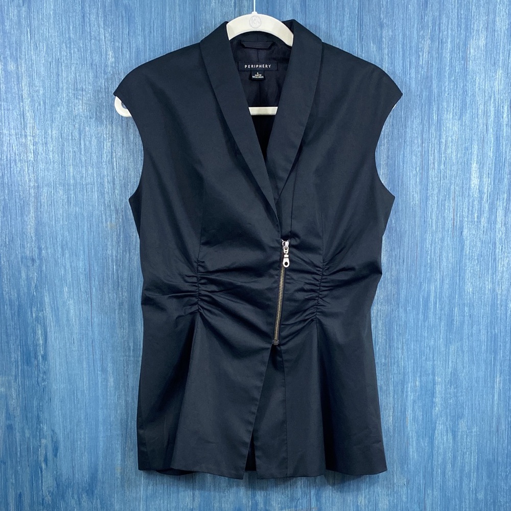 Beautiful Black Vest by Periphery I Made in Canada.